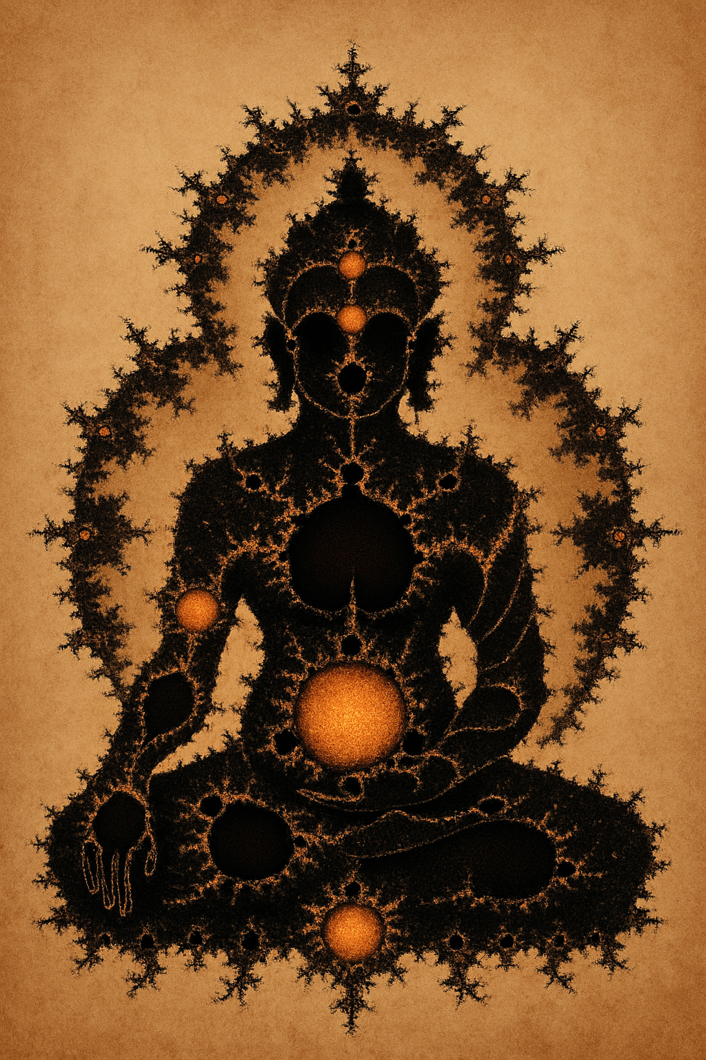 Fractal Buddha meditation design